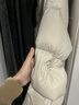 美力城長(cháng)款羽絨服女裝新款90%鵝絨過(guò)膝外套連帽戶(hù)外休閑運動(dòng)風(fēng) 科技灰【版型寬松，建議拍小一碼】 實(shí)物偏暖白色 M 曬單實(shí)拍圖
