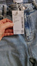 UR2025春季新款女裝復古休閑水洗貓須磨白牛仔長(cháng)褲UYU850022 曬單實(shí)拍圖
