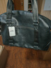 袋鼠 2022新款真皮男士手提旅行包大容量旅行袋行李包商務(wù)出差健身包 大號黑色 曬單實(shí)拍圖