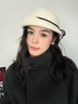 九州絲羽法式高端羊毛呢貝雷帽女秋冬保暖千金風(fēng)高級感優(yōu)雅顯臉小畫(huà)家帽子 乳白色 可調節 曬單實(shí)拍圖