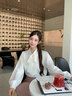 皓梵潔襯衫女白襯衫女白襯衣正裝通勤職業(yè)裝雪紡長(cháng)袖女士法式襯衫次日達 白色 M 建議（95-110斤） 曬單實(shí)拍圖