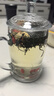 樂(lè )美雅家用泡茶玻璃杯透明觀(guān)山帶把茶杯耐熱水杯果汁杯扎啤杯 班尼450ml【杯+蓋】 曬單實(shí)拍圖