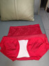 美·雅·挺本命年屬馬內褲女士純棉全棉抗菌襠高腰收腹提臀大碼蕾絲紅色短褲 曬單實(shí)拍圖