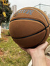 邁爾威正品籃球官方旗艦店翻毛真皮牛皮質(zhì)感7號成人5號兒童耐磨室外禮物 高檔品牌翻毛灰棕色【30天包退換-十年打壞包賠】 五號籃球（11歲以下兒童） 曬單實(shí)拍圖