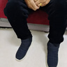 足力健中老年人男棉鞋爸爸棉鞋25932052J 黑色-男款    43    曬單實(shí)拍圖
