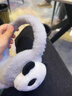 亦纖兒童耳朵保護罩保暖防寒護耳熊貓耳套冬季寶寶防凍耳防風(fēng)耳捂耳罩 白色【兒童熊貓耳罩】 曬單實(shí)拍圖