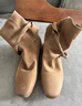 LE MURMURELe' Murmure 原創(chuàng  )設計小眾短靴 設計師繞帶時(shí)髦靴子 復古踝靴女春 砂陶棕 Sand pottery Brown 38 曬單實(shí)拍圖