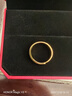 周大福素圈實(shí)心黃金戒指情侶女戒(工費:280計價(jià))EOF1426新年禮物 足金 約3.65g 曬單實(shí)拍圖