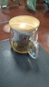 全度（Quandu）玻璃茶杯茶具辦公杯喝茶杯綠茶杯帶過(guò)濾內膽泡茶杯玻璃水杯子 茶杯QD09（300ML） 曬單實(shí)拍圖