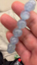 石玥珠寶精品11-12mm海藍寶石手串本命年轉運珠天然水晶手鏈男女士款禮物 曬單實(shí)拍圖