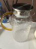 京東京造錘紋玻璃涼水壺套裝2L大容量涼水壺1壺2杯 曬單實(shí)拍圖
