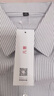 凡客誠品（VANCL）襯衫男士春秋季牛津紡條紋長(cháng)袖休閑寬松百搭襯衣男 灰白條 XL 曬單實(shí)拍圖
