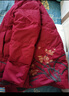 鴨鴨（YAYA）奶奶冬裝羽絨服女中老年人媽媽裝老太太保暖防寒加厚紅色新年外套 紅色-YE5B609725U 2XL (175) 曬單實(shí)拍圖