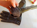 菲洛曼（FEILUOMAN）超薄皮手套山羊男士款單層冬季加絨保暖開(kāi)車(chē)騎行真男女士用手 A80-真皮男士薄款 均碼 曬單實(shí)拍圖