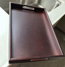 蘇氏陶瓷胡桃色竹制托盤(pán)干泡盤(pán)家用小茶臺長(cháng)方形帶提手36*25cm 曬單實(shí)拍圖