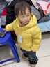 兒童輕薄羽絨服男款女童秋季外套中小童寶寶外穿嬰兒童裝冬裝衣服 芝士黃 白鴨絨 90 曬單實(shí)拍圖