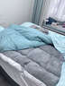 嬌夢(mèng)羊羔絨榻榻米床墊冬加厚保暖宿舍軟墊子床褥毛絨被褥鋪底家用臥室 立體加絨-白邊灰【加厚款】 150x200cm【加絨加厚 一觸即暖】 曬單實(shí)拍圖