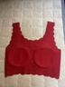 貓人女童本命年內衣套裝少女發(fā)育期背心內褲新年12歲紅色女孩無(wú)痕文胸 曬單實(shí)拍圖