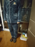芬騰睡衣男秋冬新款加厚三層夾棉保暖包邊翻領(lǐng)可外穿家居服 曬單實(shí)拍圖