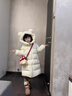 戴維貝拉兒童長(cháng)款羽絨服男童冬季外套女童三防童裝女寶寶冬裝年服 曬單實(shí)拍圖