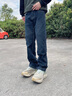 WILLIAMPOLO牛仔褲男士直筒長(zhǎng)褲新款秋季彈力休閑褲子男 藍(lán)色 29 曬單實(shí)拍圖