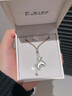 海上羅孚足銀999福祿小馬項鏈女馬年本命年編繩鎖骨鏈生日禮物送女友 禮盒定金勿拍 曬單實(shí)拍圖