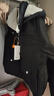 雪中飛羽絨服短款25冬季戶(hù)外工裝連帽系帶保暖女90絨派克服外套黑色M 曬單實(shí)拍圖