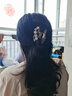 晚瑤韓版水鉆花朵中號抓夾女后腦勺半扎發(fā)發(fā)夾發(fā)量少鯊魚(yú)夾氣質(zhì)發(fā)卡子 山茶花抓夾【適合半扎6.5cm】 曬單實(shí)拍圖