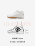 iiJin艾今【明星同款】25新款7.5cm隱形內增高休閑德訓鞋女321QNG 白色 36 曬單實(shí)拍圖