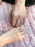DRIG戒指情侶對戒純銀女男一對婚戒輕奢結婚新年生日禮物送女朋友老婆 巫山滄海情侶戒指【輕奢禮盒】 曬單實(shí)拍圖