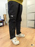 FILA 斐樂(lè )官方男士針織長(cháng)褲2025冬季新款健身運動(dòng)基礎加絨直筒褲 深黑-BK XL 180/88A/XL 曬單實(shí)拍圖