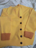 毛衣女裝黃色斜扣內搭針織衫2025新款冬季慵懶外套女士打底衫上衣 黃色針織衫 2XL 曬單實(shí)拍圖