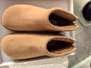 百麗（Belle）明星同款小領(lǐng)巾高幫勃肯鞋女新款棉鞋雪地短靴子D3G1DAD5 棕色-絨里 36 (230mm) 曬單實(shí)拍圖