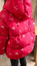 巴拉巴拉童裝兒童羽絨服女童2025新款春裝紅色拜年服甜美外套大童新年衣服 曬單實(shí)拍圖