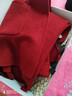 恒源祥歐貨紅色雙面羊絨大衣女中長(cháng)款2025秋冬新款高級感洋氣羊毛呢外套 安可拉紅 S 建議90-110斤 曬單實(shí)拍圖