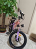 永久青少年兒童自行車(chē)男女孩碟剎山地車(chē)變速減震學(xué)生腳踏車(chē)越野單車(chē) 紫粉 單速 輻條輪 95%免裝+LED燈 18寸【建議身高120-140cm】 曬單實(shí)拍圖