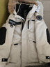 LUCK SWAN GODSE零下30度羽絨服男中長(cháng)款戶(hù)外工裝派克服極寒保暖大衣女士棉服外套 米白色 男女同款-鵝絨加厚版 M 【建議體重：90-105斤】 曬單實(shí)拍圖