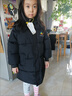 G.duck小黃鴨棉服男童女童2025中長(cháng)款冬裝中小童寶寶加厚冬季連帽棉襖服 經(jīng)典黑 120 cm  身高115cm可以穿 曬單實(shí)拍圖
