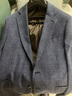 雅戈爾（YOUNGOR）西服男西便服綿羊毛單西棉混紡面料輕便舒適商場(chǎng)同款 深藍 L 175/96A 曬單實(shí)拍圖