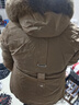 啄木鳥(niǎo)加絨加厚派克服外套女士冬季2025新款中長(cháng)款棉衣收腰棉服大碼棉襖 咖啡色 加絨加厚 XL 125-140斤 曬單實(shí)拍圖