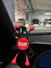 RAM車(chē)載手機支架 汽車(chē)前擋風(fēng)玻璃吸盤(pán)固定車(chē)內直播導航拍攝紅色支架 大號-15cm套裝【紅色小帽】 曬單實(shí)拍圖