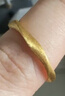 周六福 黃金戒指情侶對戒古法足金拉絲莫比烏斯環(huán) 計價(jià) 男款 20號-4.57g 曬單實(shí)拍圖