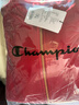 Champion冠軍男女兒童紅色連帽拉鏈衛衣25秋新款休閑刺繡標厚絨外套上衣 曬單實(shí)拍圖
