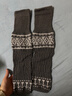 簡(jiǎn)輕逸費爾島襪套女堆堆襪秋冬襪子女長(cháng)筒襪小腿中筒保暖長(cháng)襪配雪地靴 復古費爾島堆堆襪套1雙【灰色】 均碼 【1雙裝】 曬單實(shí)拍圖