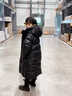德國2025冬季新款女童羽絨服長(cháng)款加厚洋氣兒童大男童長(cháng)款冬裝外套 黑金羽絨服(男女同款) 均碼 170cm90白鴨絨435克 曬單實(shí)拍圖