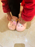 牧童兒童洞洞鞋女寶寶拖鞋室內居家鞋小童涼拖鞋軟底花園鞋 奶昔粉190 曬單實(shí)拍圖