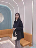 恒源祥【加棉】毛呢外套女2025秋冬新款加厚韓版修身顯瘦中長(cháng)款呢子大衣 黑色【常規款】 M 碼【建議85-99斤】 曬單實(shí)拍圖