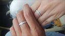 DR情侶白金戒指PT950鉑金對戒素圈訂結婚七夕生日情人節禮物送女友 女戒默認活口閉口聯(lián)系客服 曬單實(shí)拍圖
