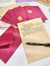 黛螺堂麻布信封信紙套裝浪漫情書(shū)信紙賀卡高級感信筏明信片火漆印章七夕情人節禮物表白送女友教師節禮物 曬單實(shí)拍圖