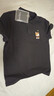 MANGANO輕奢品牌夏季新款男士短袖POLO衫個(gè)性胸標商務(wù)通勤T恤男體恤上衣 黑色 L （175/96A） 曬單實(shí)拍圖